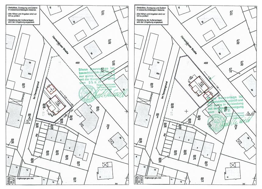 Lageplan Einfamilienhaus Burgwedel OT Wettmar